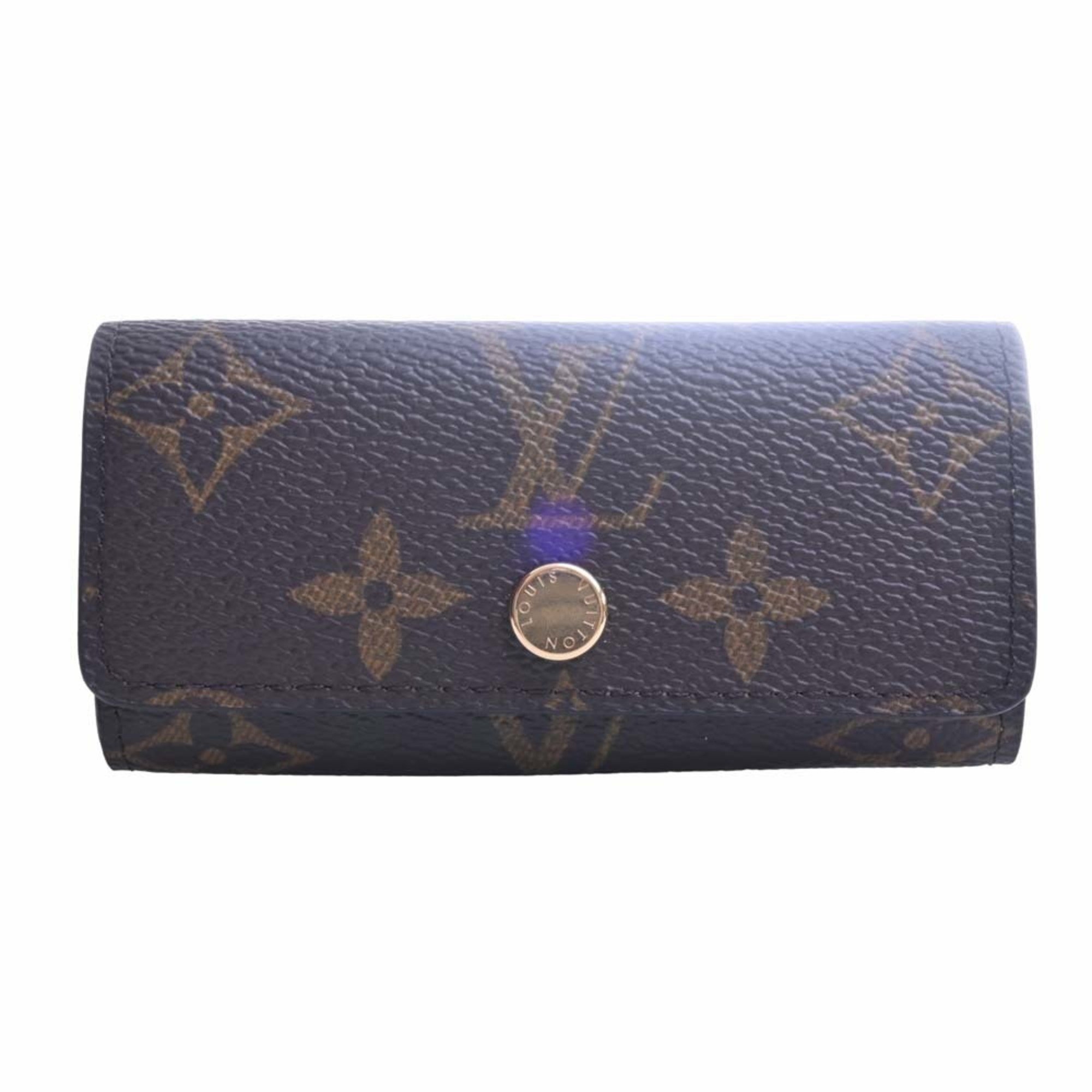 Louis Vuitton Monogram Multicle 4 Row Key Case M81938 Brown Women's